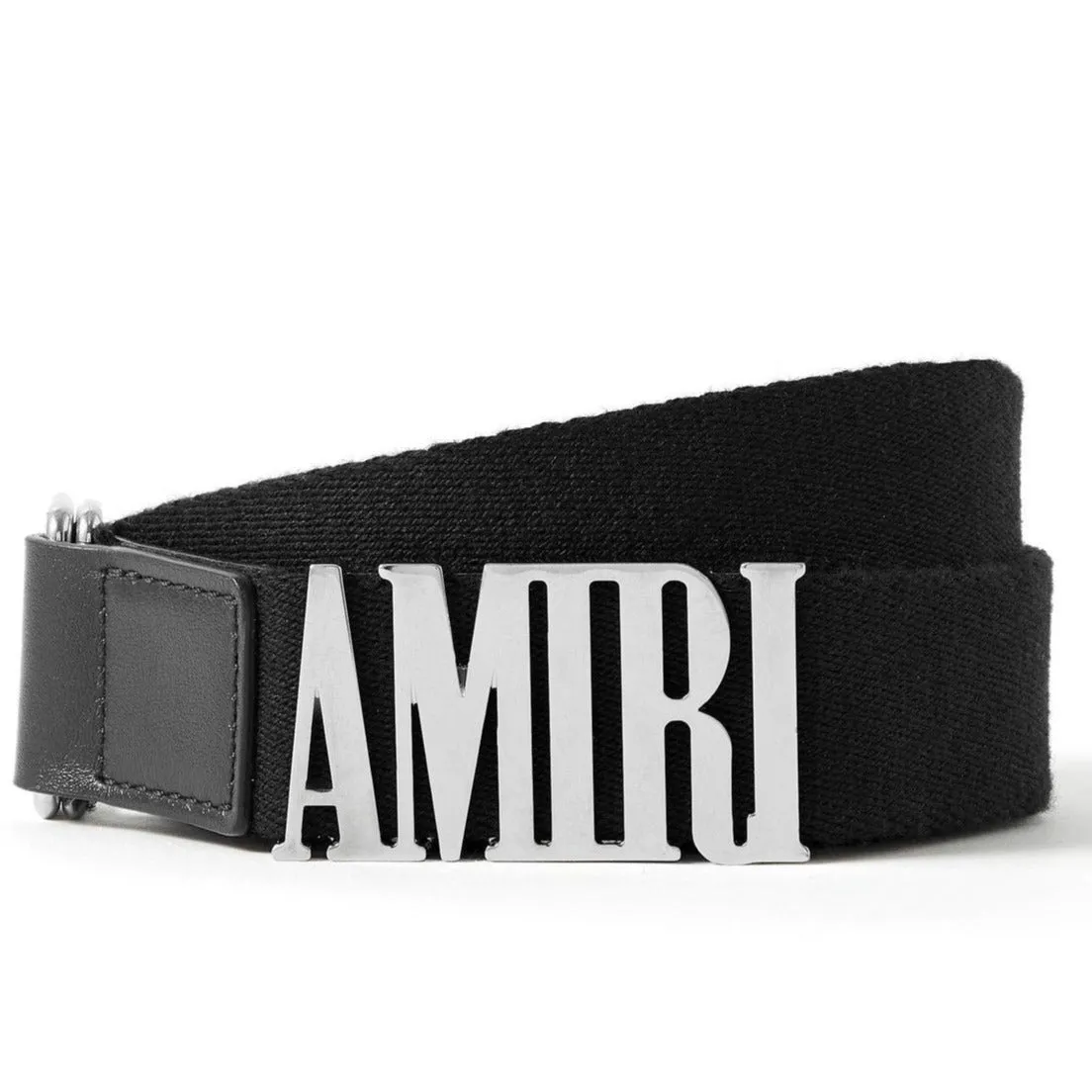 Amiri Silver Logo Belt