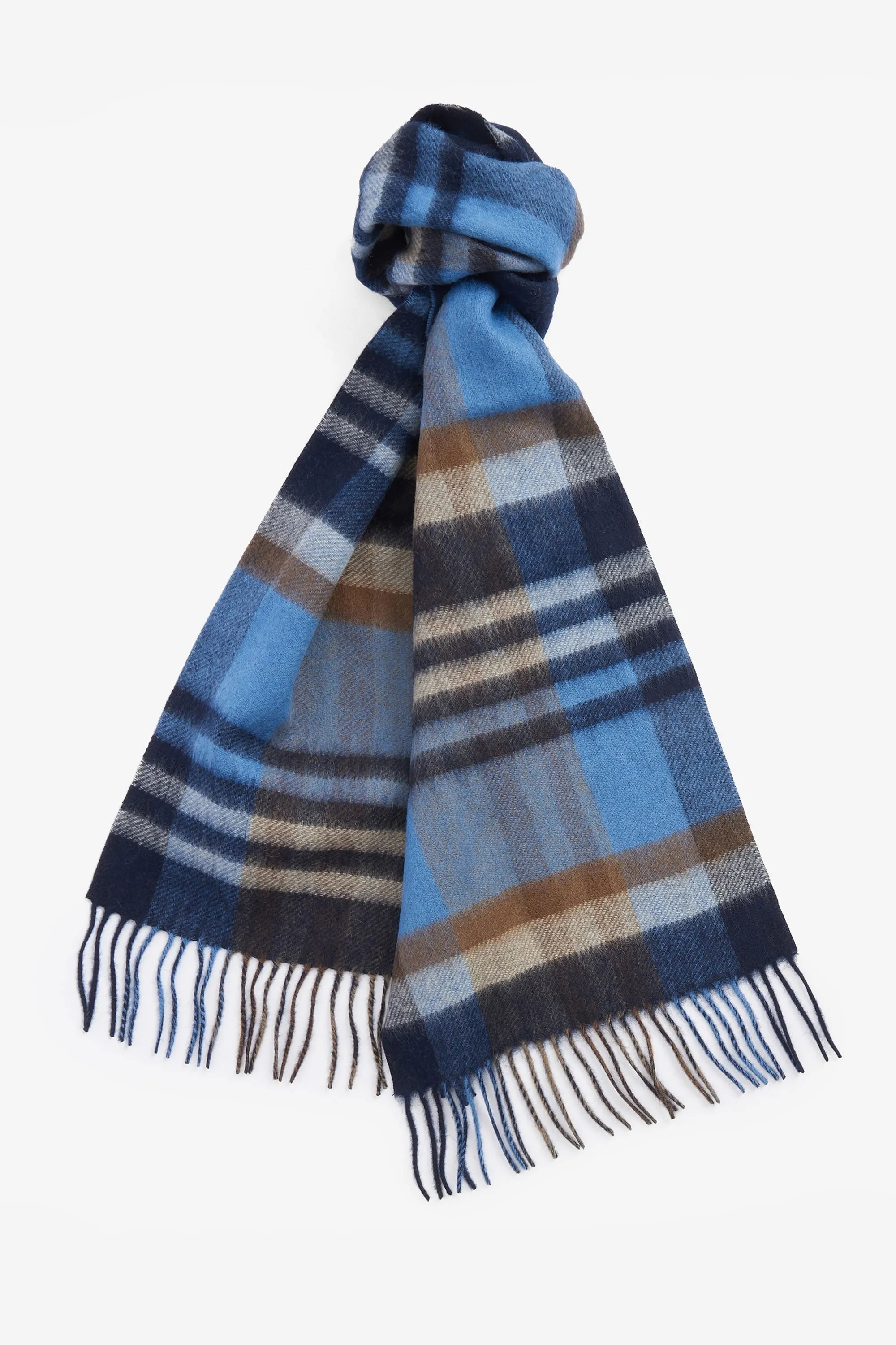 Barbour Field Scarf Navy Check