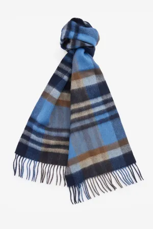 Barbour Field Scarf Navy Check