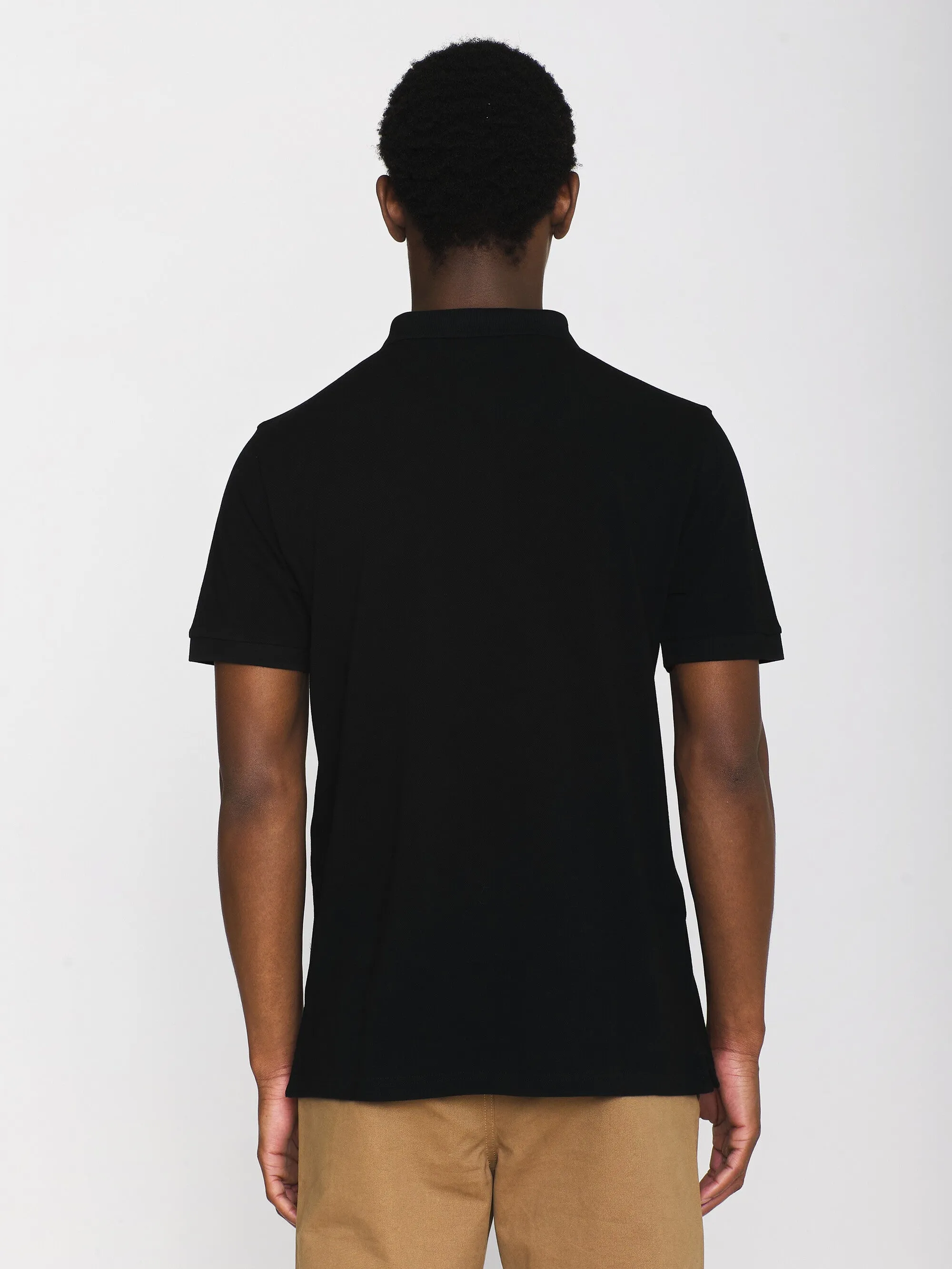 Basic badge polo - Black Jet Knowledge Cotton