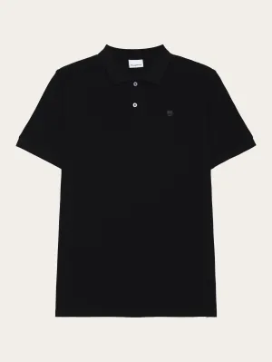 Basic badge polo - Black Jet Knowledge Cotton
