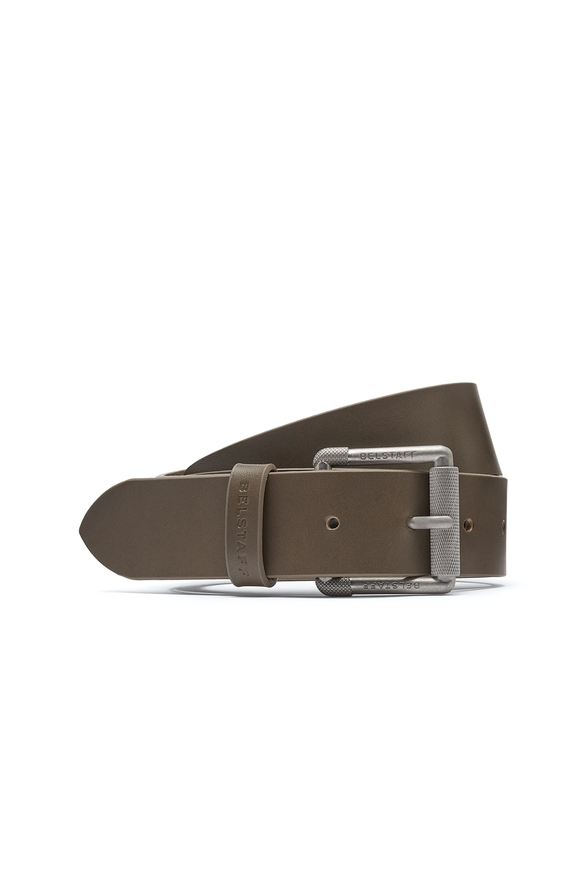 Belstaff Roller Buckle Belt Earth Brown