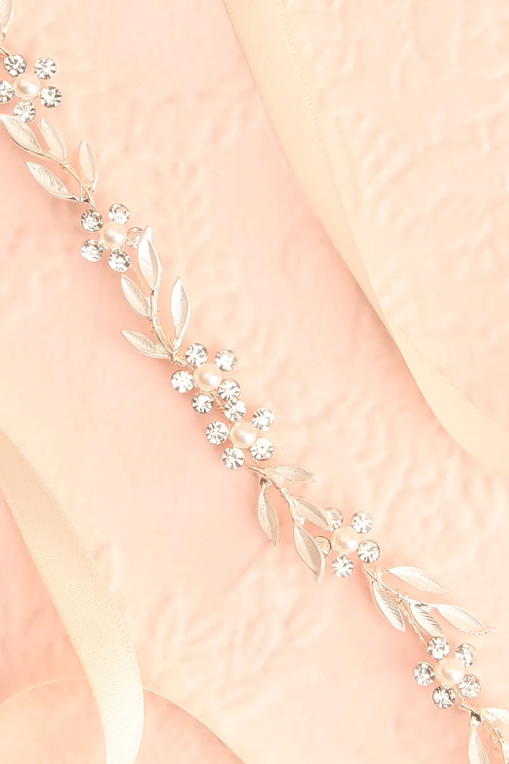 Bethmale | Silver Flower & Leaf Belt
