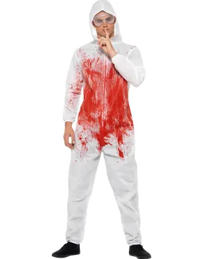 Bloody Forensic Overalls Adult Costume