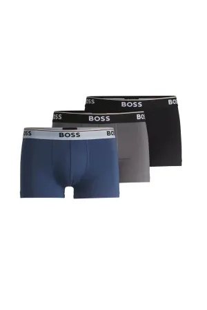 Boss 3p Trunk Boxer Short Blue/grey/black