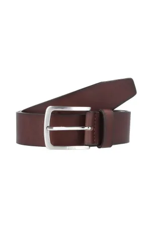 Boss Jor-v_sz40 Leather Belt Medium Brown