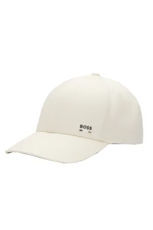 Boss Zed-stripe Baseball Cap Open White