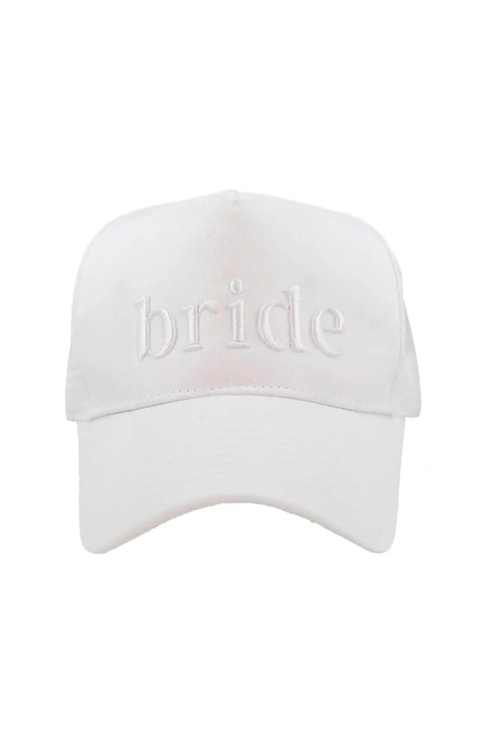 Bride Trucker Hat for Women in White | KDC-TC-1072-WHT