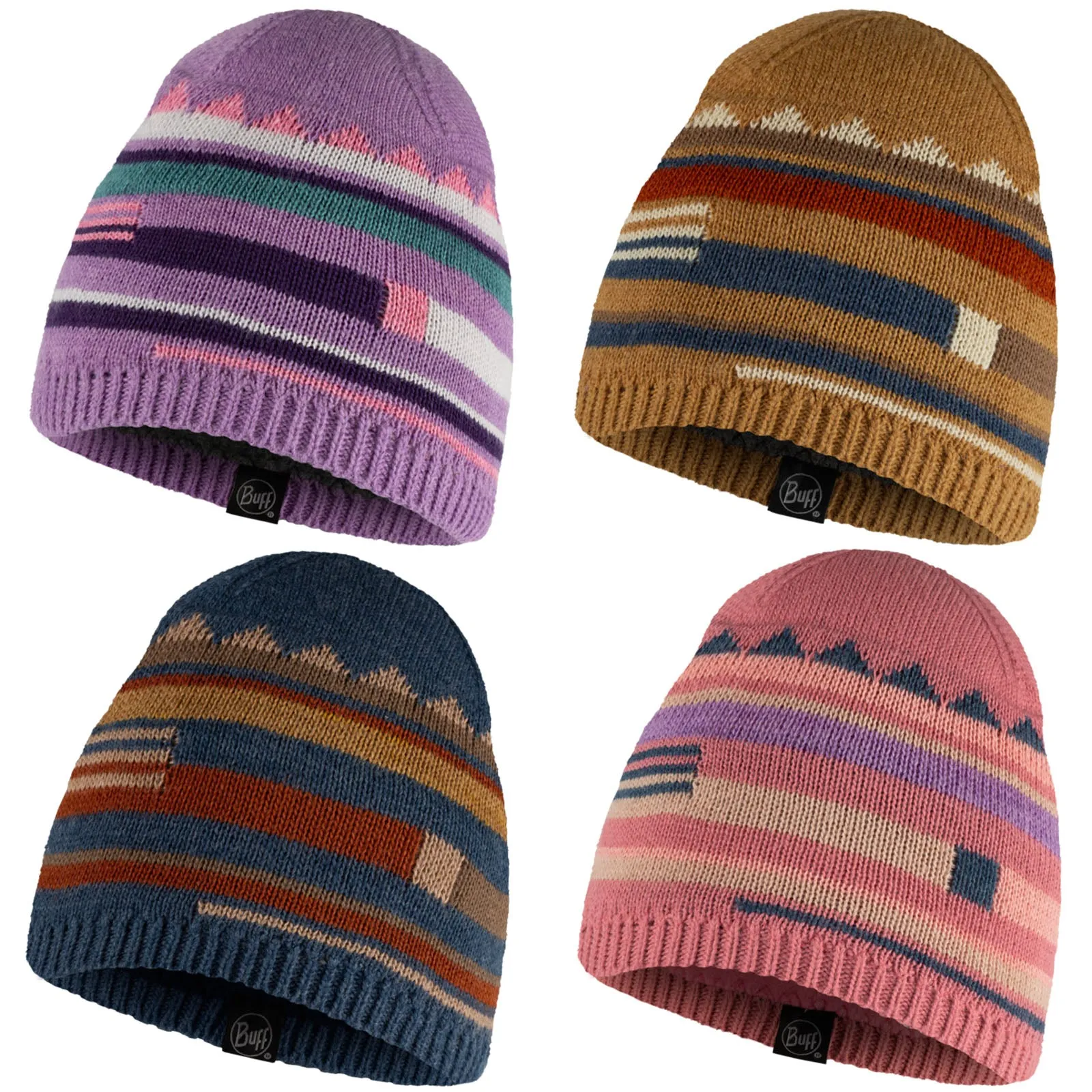 Buff Kids Knitted Fleece Lined Beanie Hat