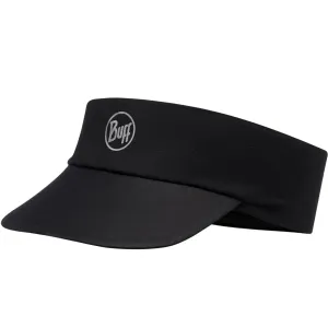 Buff Unisex Reflective Solid Packable Adjustable Visor Cap - Black