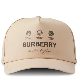 Burberry Globe Logo Cotton Cap