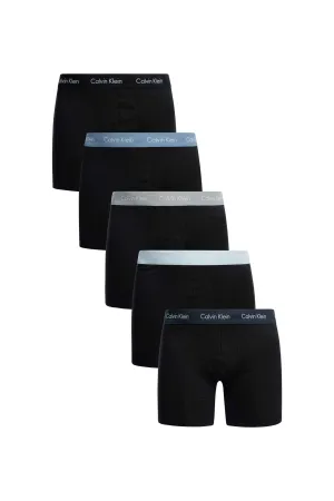 Calvin Klein 5 Pack Classic Fit Boxer Briefs Navy/light Blue/grey/blue/black
