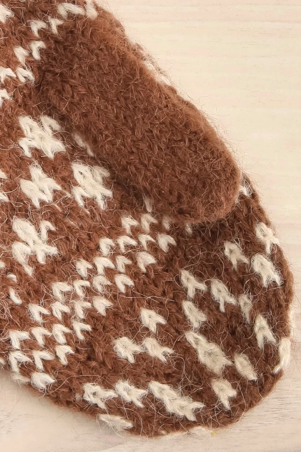 Chevrefeuille D'Hiver | Jacquard Patterned Knit Mittens
