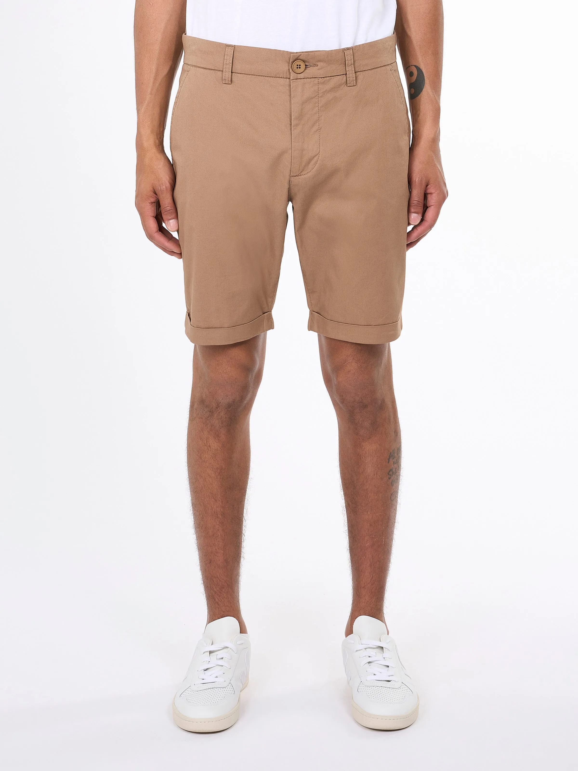 CHUCK regular chino poplin shorts - Tuffet Knowledge Cotton
