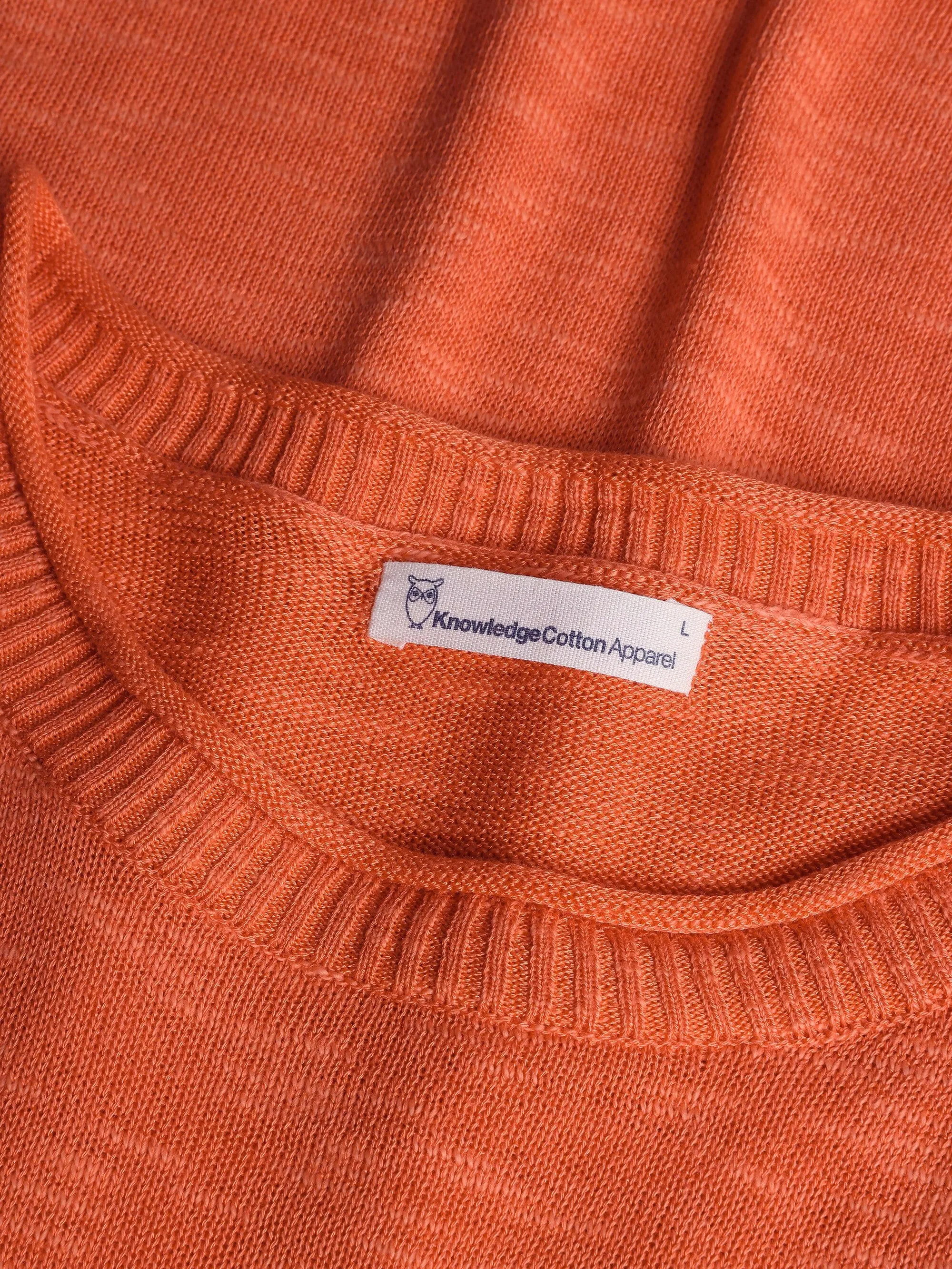 Crew neck knit Tencel - Langoustino Knowledge Cotton