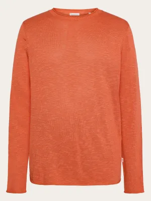 Crew neck knit Tencel - Langoustino Knowledge Cotton