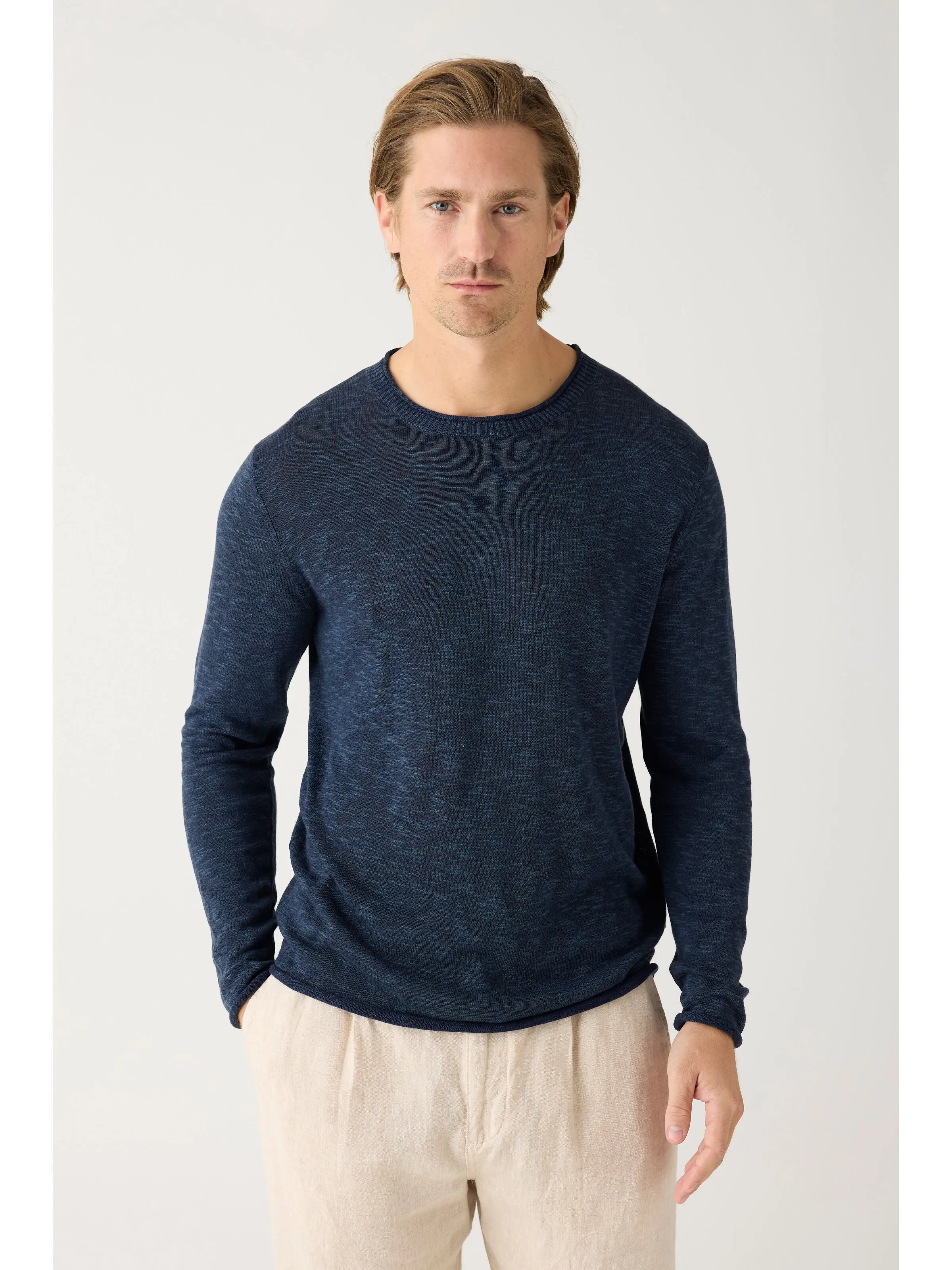 Crew neck knit Tencel - Total Eclipse Knowledge Cotton