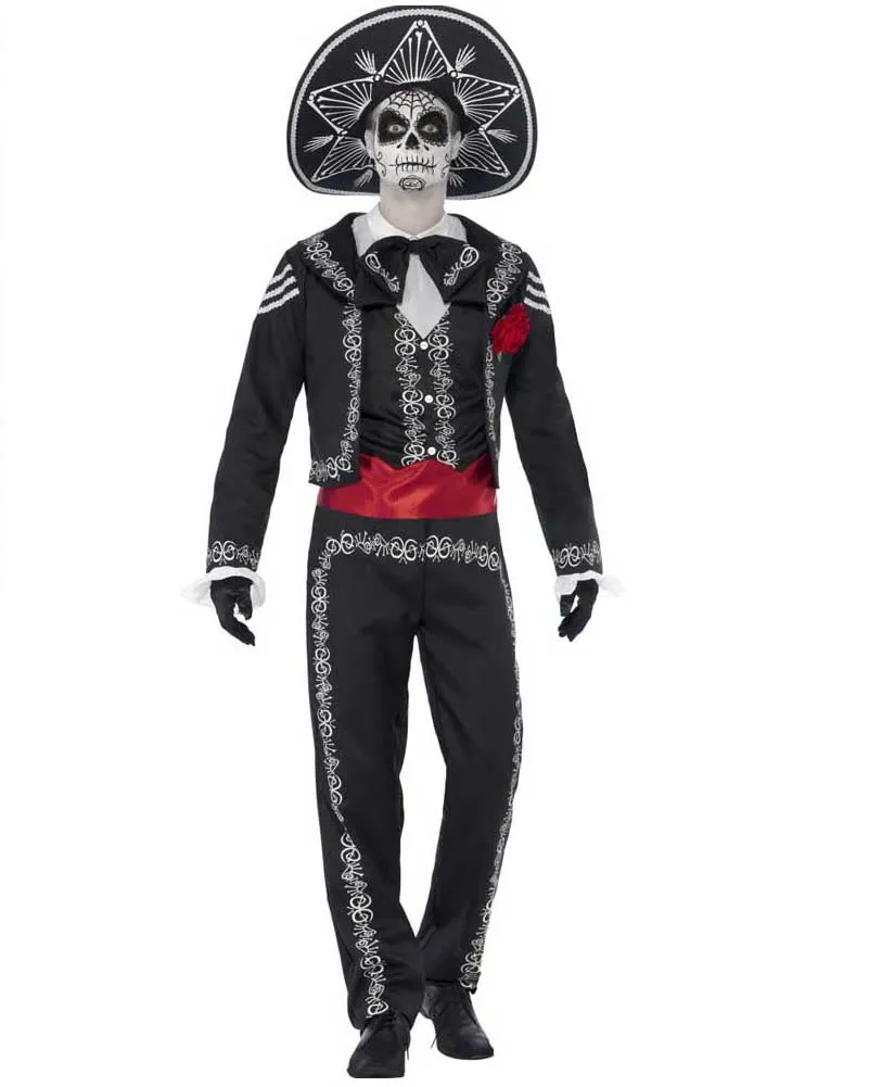 Day of the Dead Senor Bones Mens Costume