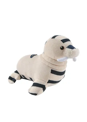 Doudou Morse -  rayures iconiques en jersey de coton (ECRU/MARINE)