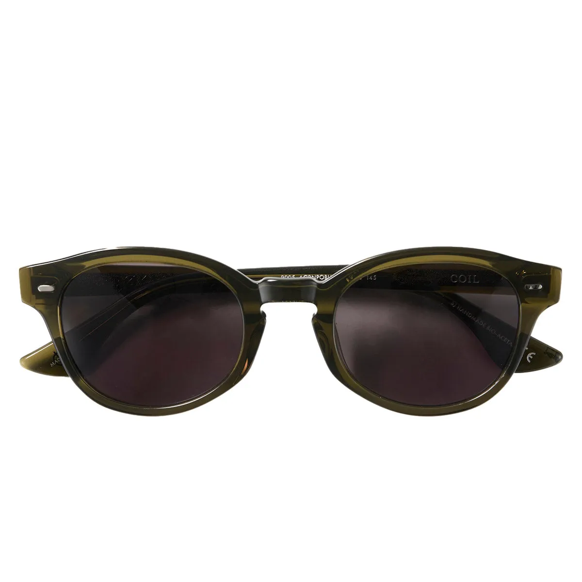 Epokhe - Coil Sunglasses Army Green Polished/Black