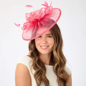 Failsworth Hats Ginny Disc Fascinator - Coral