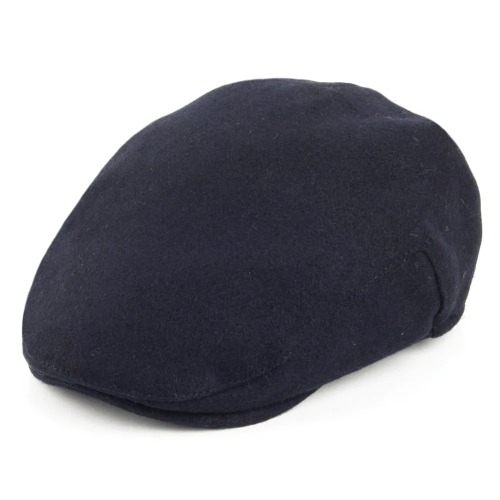 Failsworth Hats Melton Flat Cap - Navy Blue