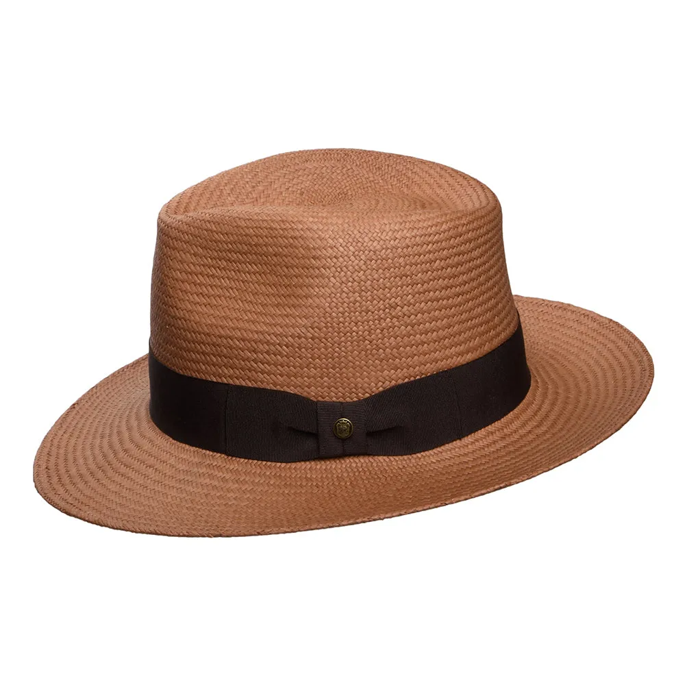 Failsworth Hats Panama Fedora Hat - Tobacco