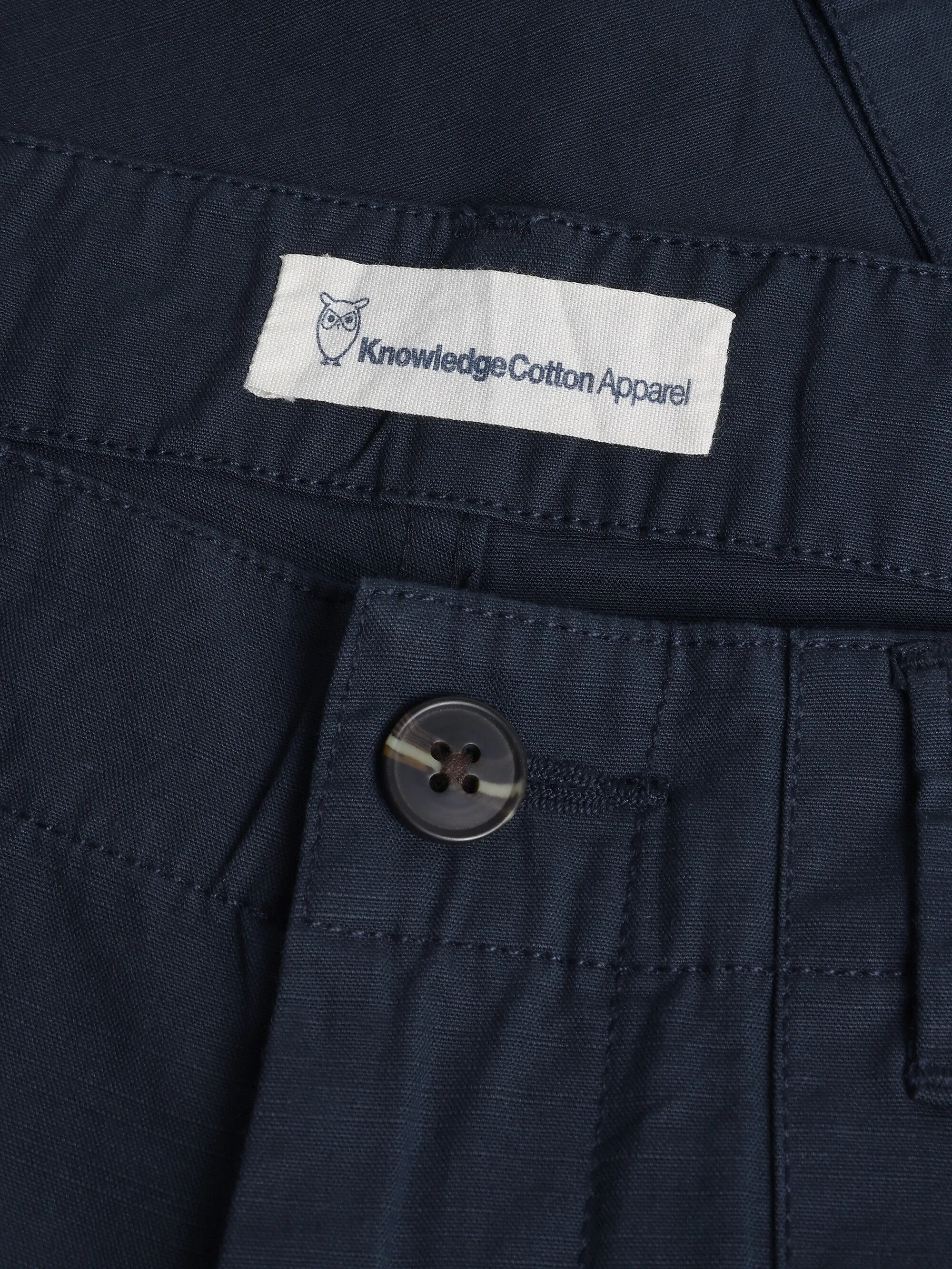 FLINT wide slub yarn pants - GOTS/Vegan - Total Eclipse Knowledge Cotton