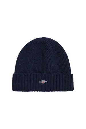 Gant Unisex Shield Wool Beanie Marine