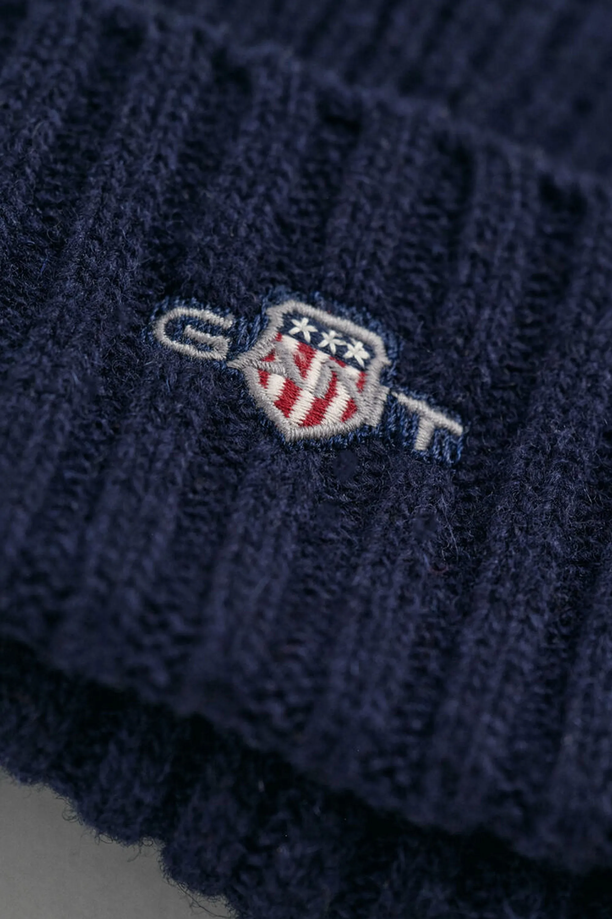Gant Unisex Shield Wool Beanie Marine