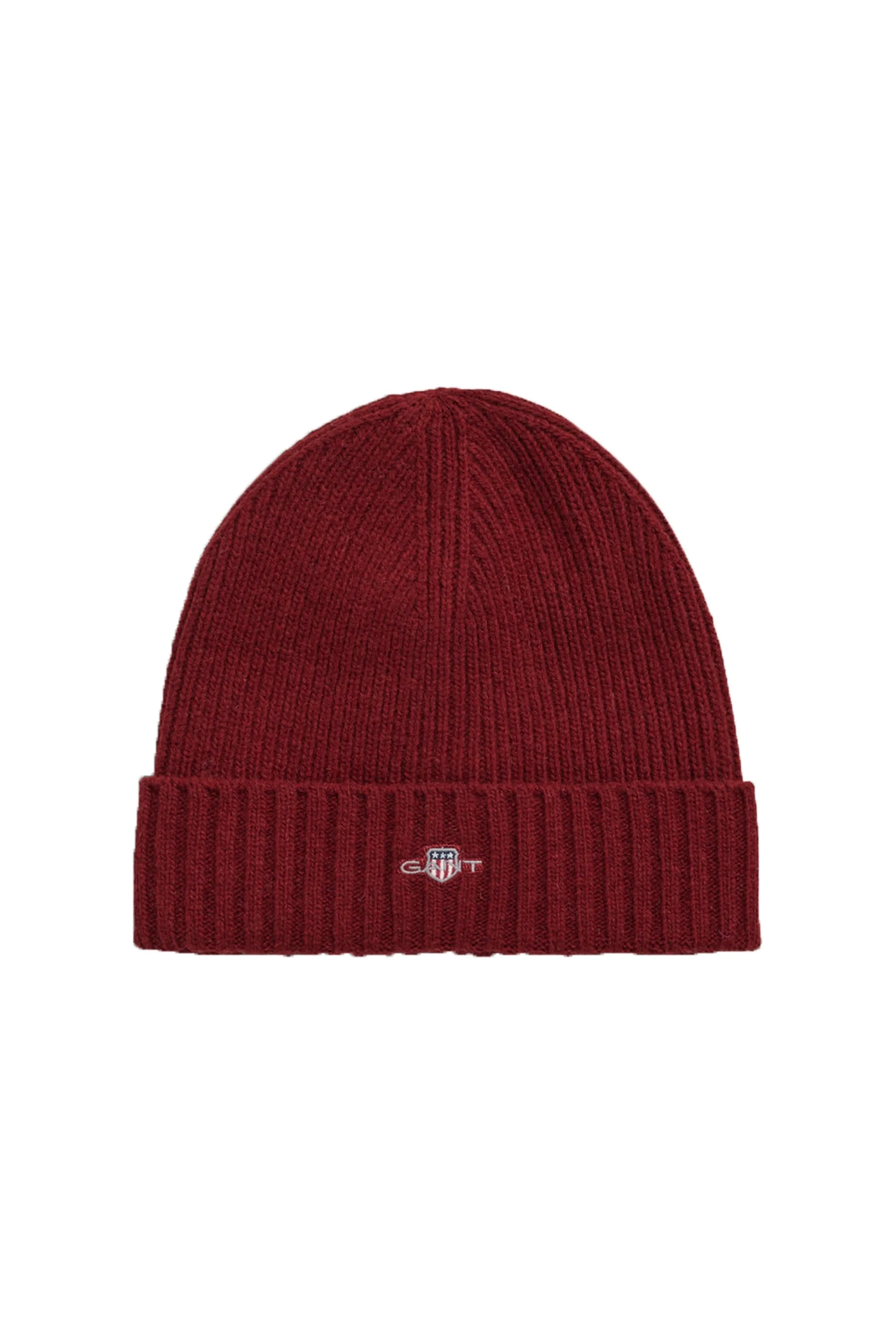 Gant Unisex Shield Wool Beanie Plumped Red