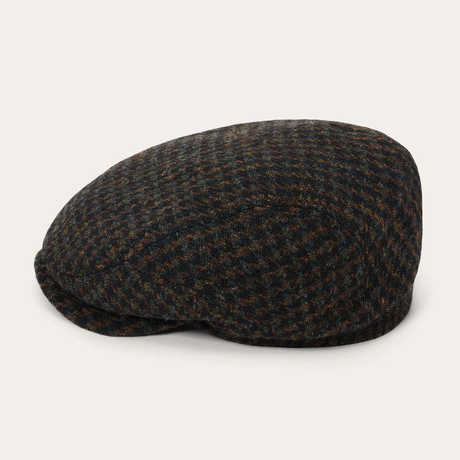 Harris Tweed Houndstooth Driver Cap -STETSON