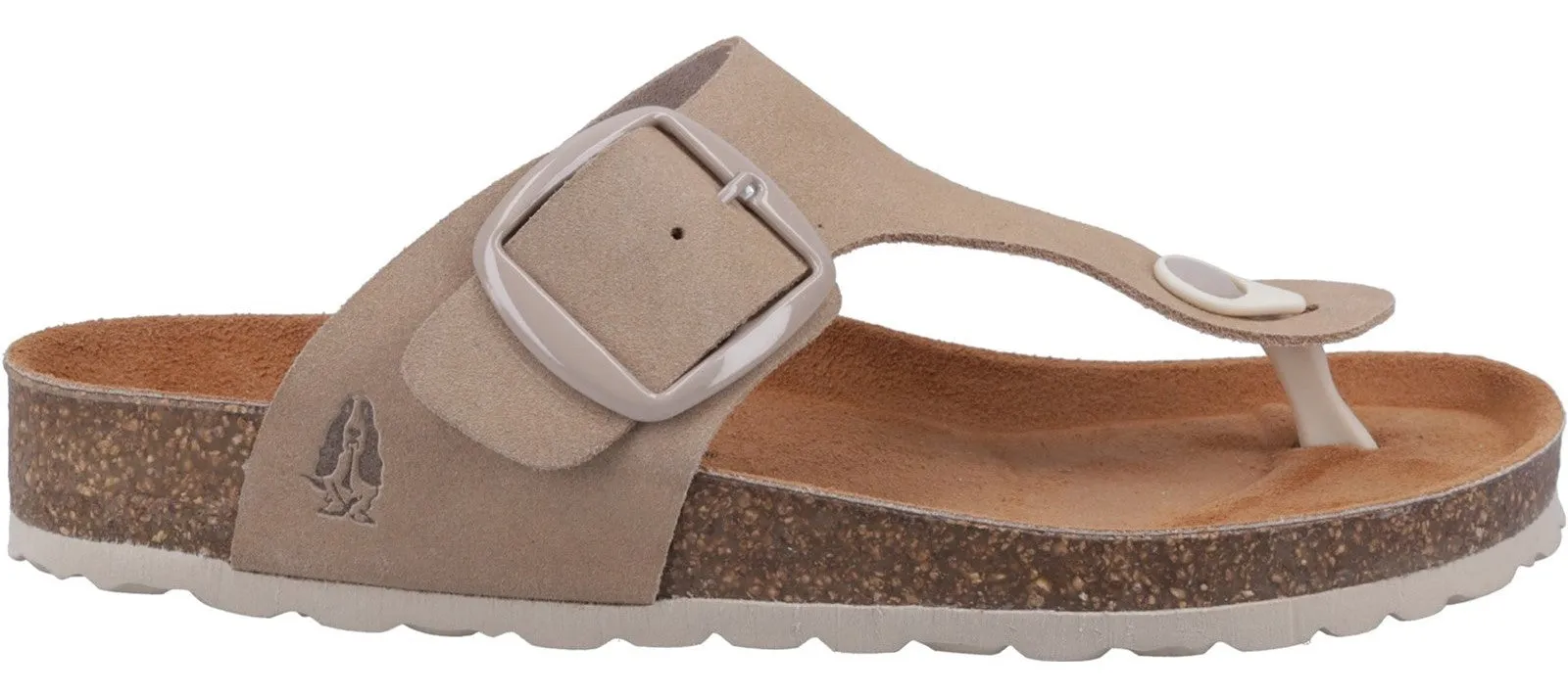 Hush Puppies Billie Womens Leather Toe-Post Sandal