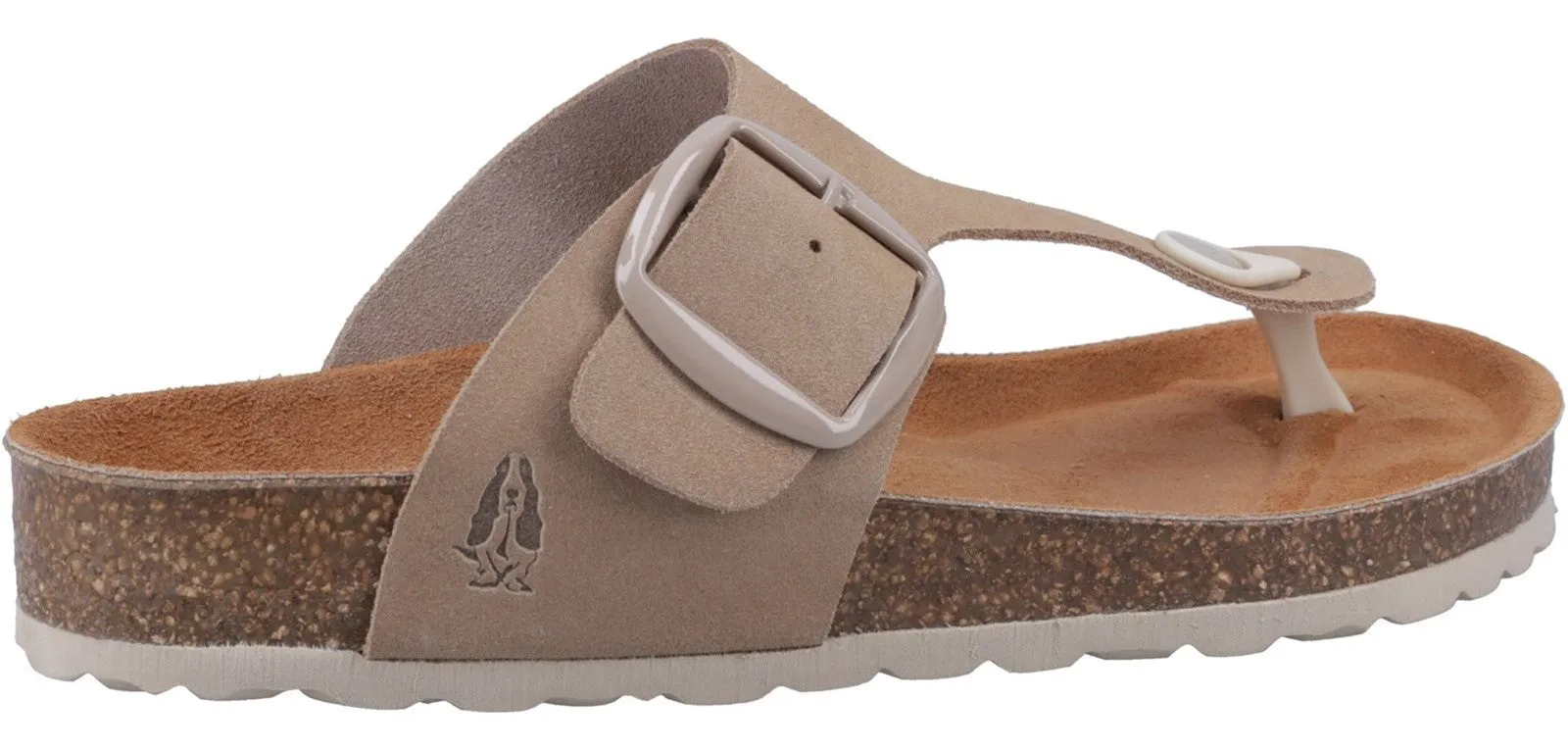 Hush Puppies Billie Womens Leather Toe-Post Sandal