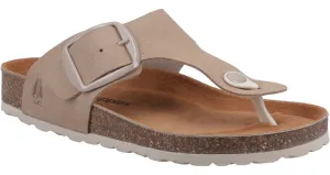 Hush Puppies Billie Womens Leather Toe-Post Sandal