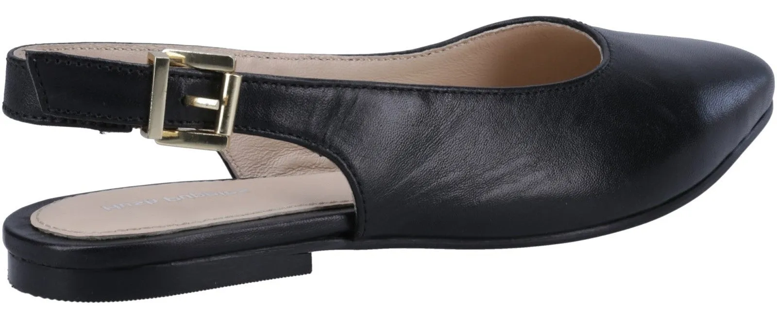 Hush Puppies Demi Womens Leather Slingback Ballerina Shoe