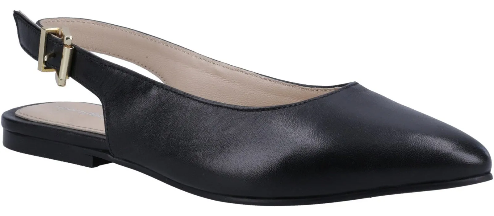 Hush Puppies Demi Womens Leather Slingback Ballerina Shoe