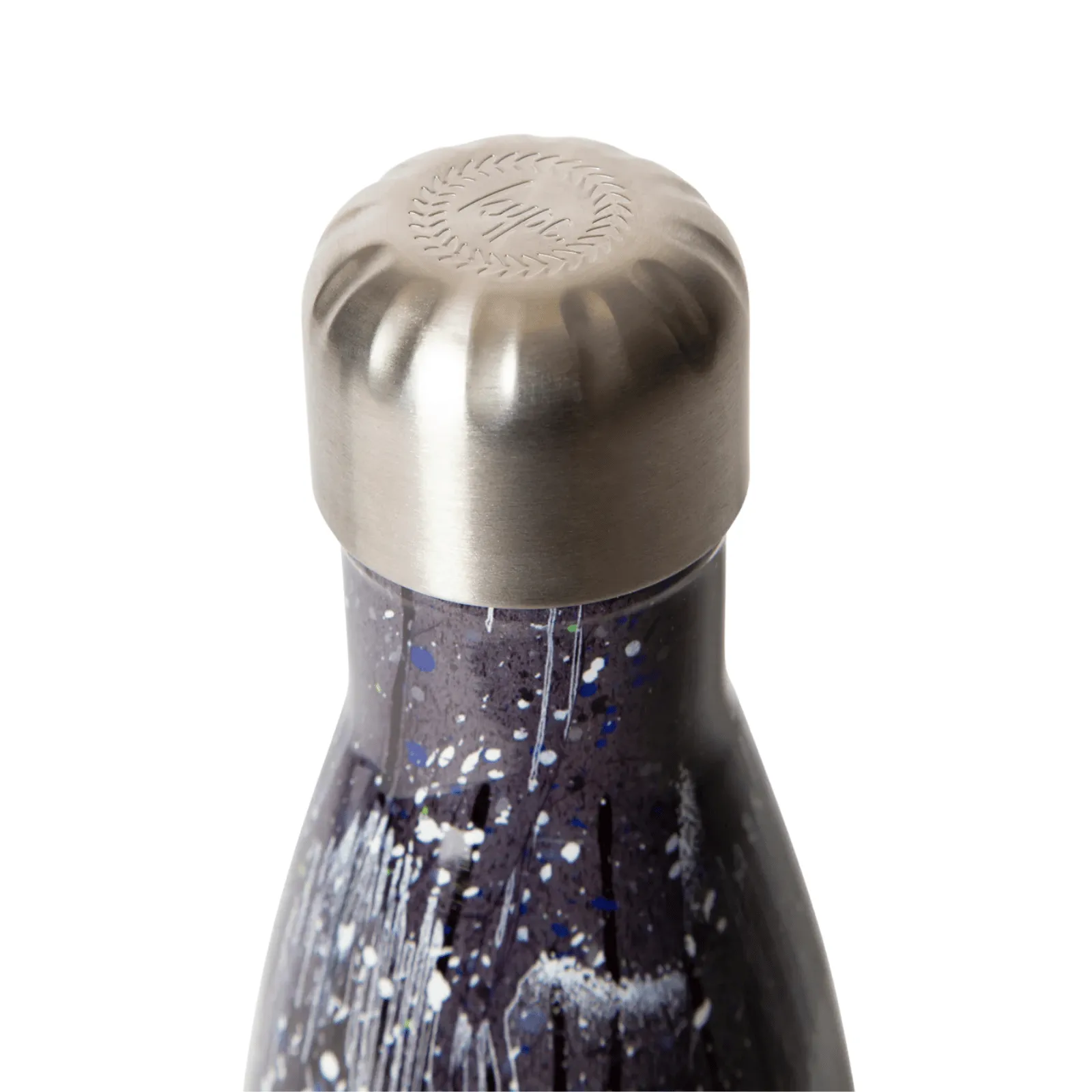 Hype Thermal  Water Bottle - Black Glitter Drips