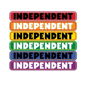 Independent - Bar Logo 6" Sticker