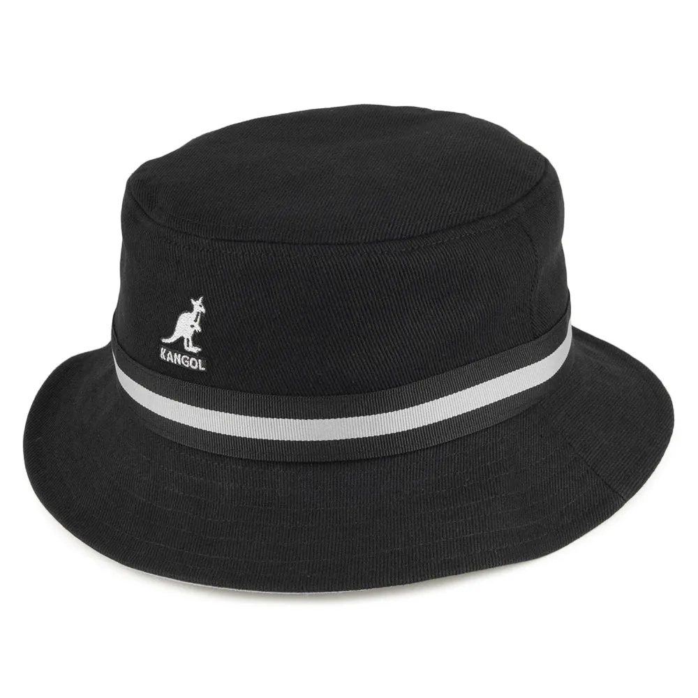 Kangol Stripe Lahinch Bucket Hat - Black
