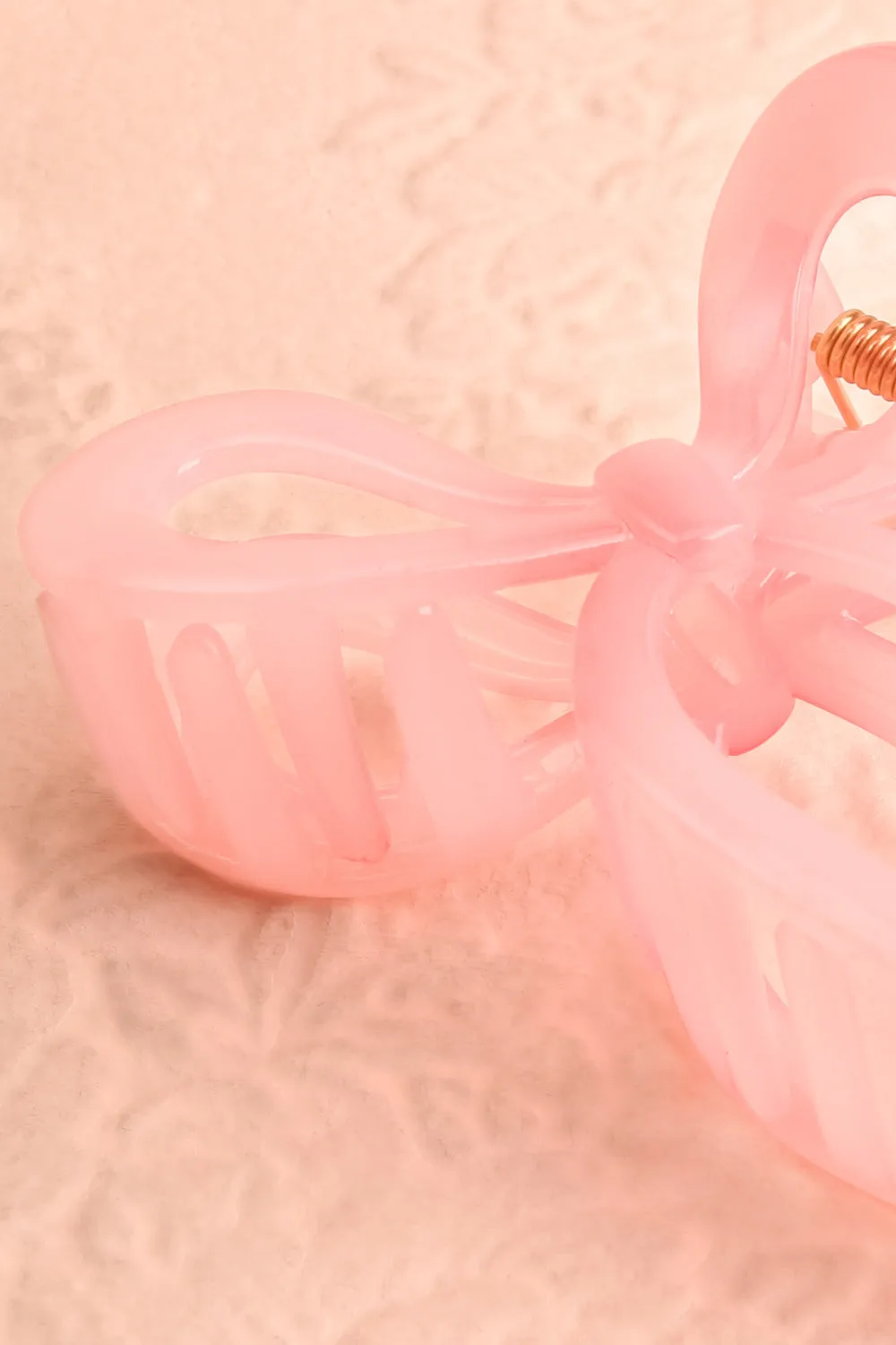 Kiki Pink | Bow Claw Clip