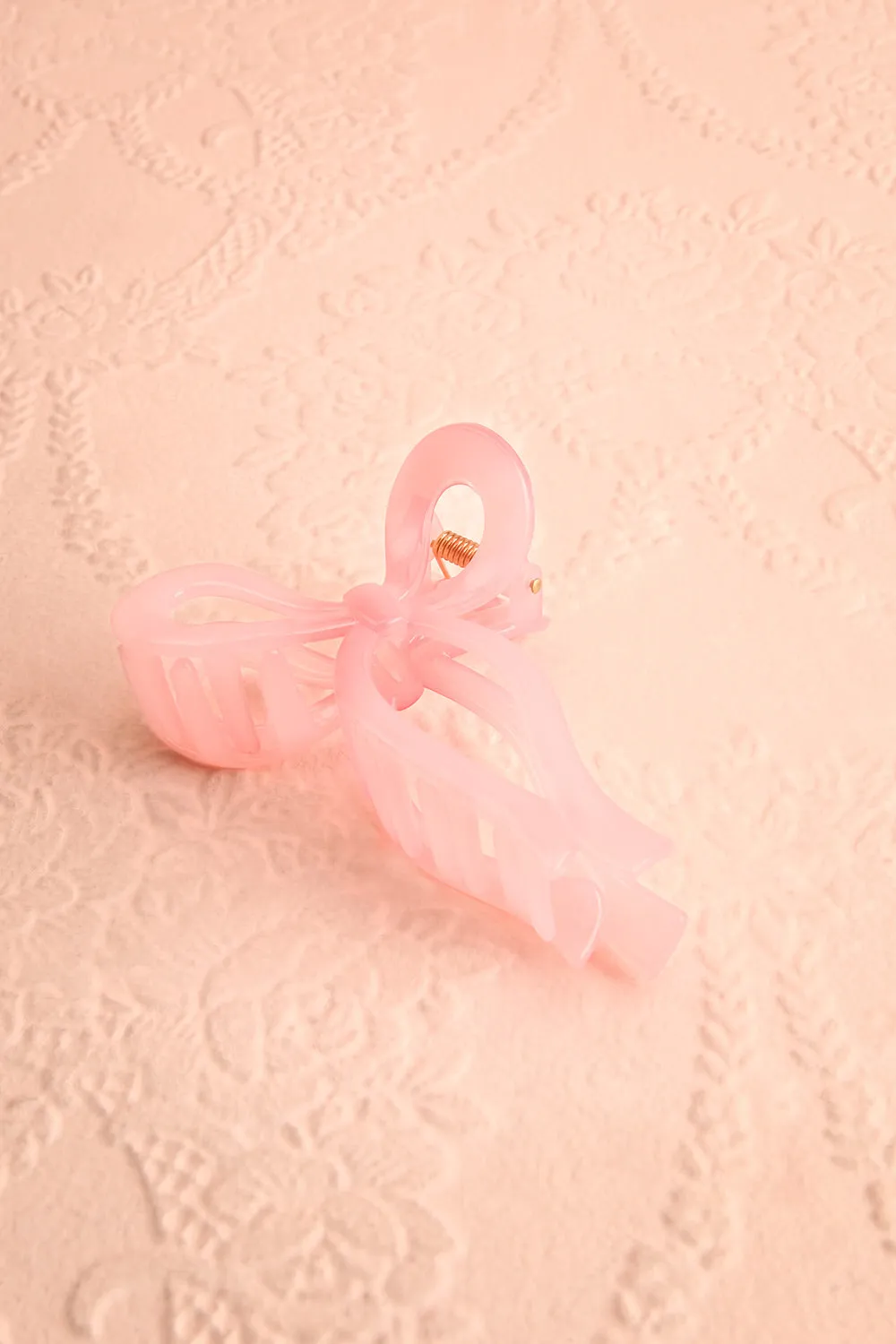 Kiki Pink | Bow Claw Clip