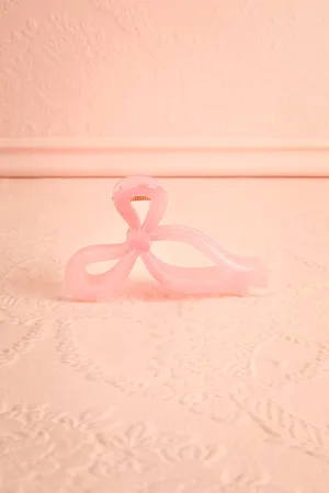 Kiki Pink | Bow Claw Clip