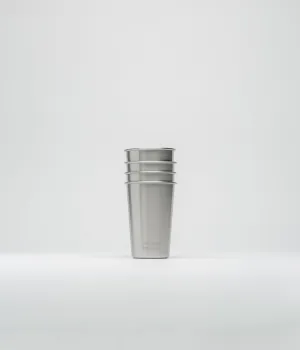 Klean Kanteen 473ml Steel Cup (4 Pack) - Brushed Stainless