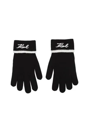 K/SIGNATURE KNITTED GLOVES