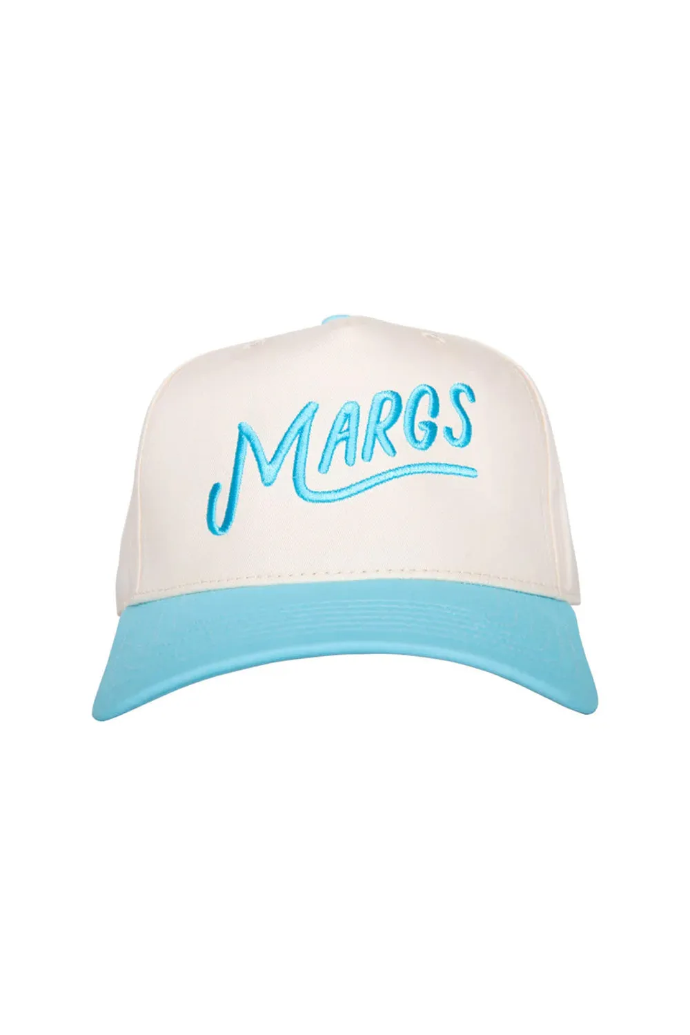 Margs Trucker Hat for Women in Aqua/Tan | KDC-BC-1107-AQUA-TAN