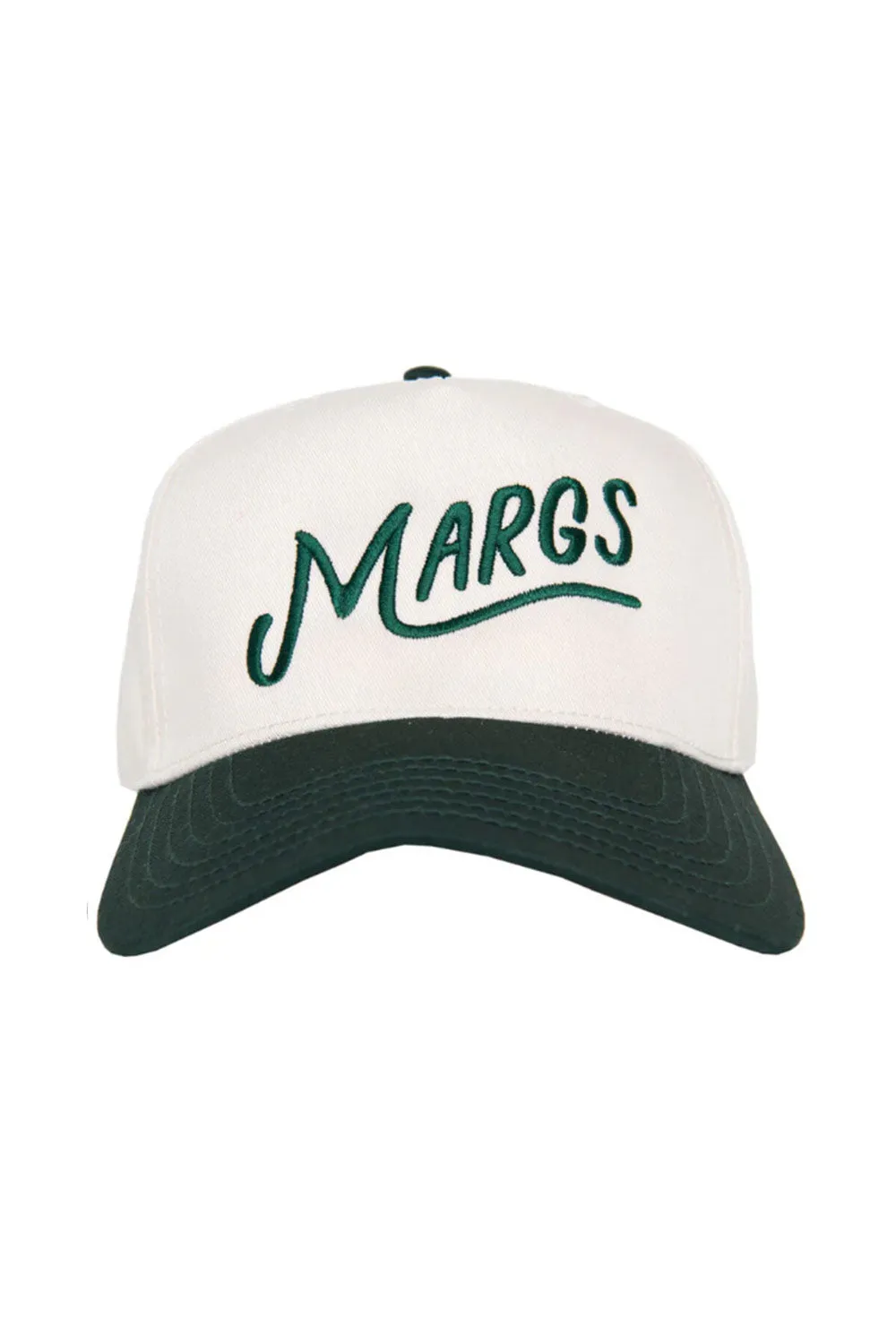 Margs Trucker Hat for Women in Dark Green/Tan | KDC-BC-1107-DGN-TAN