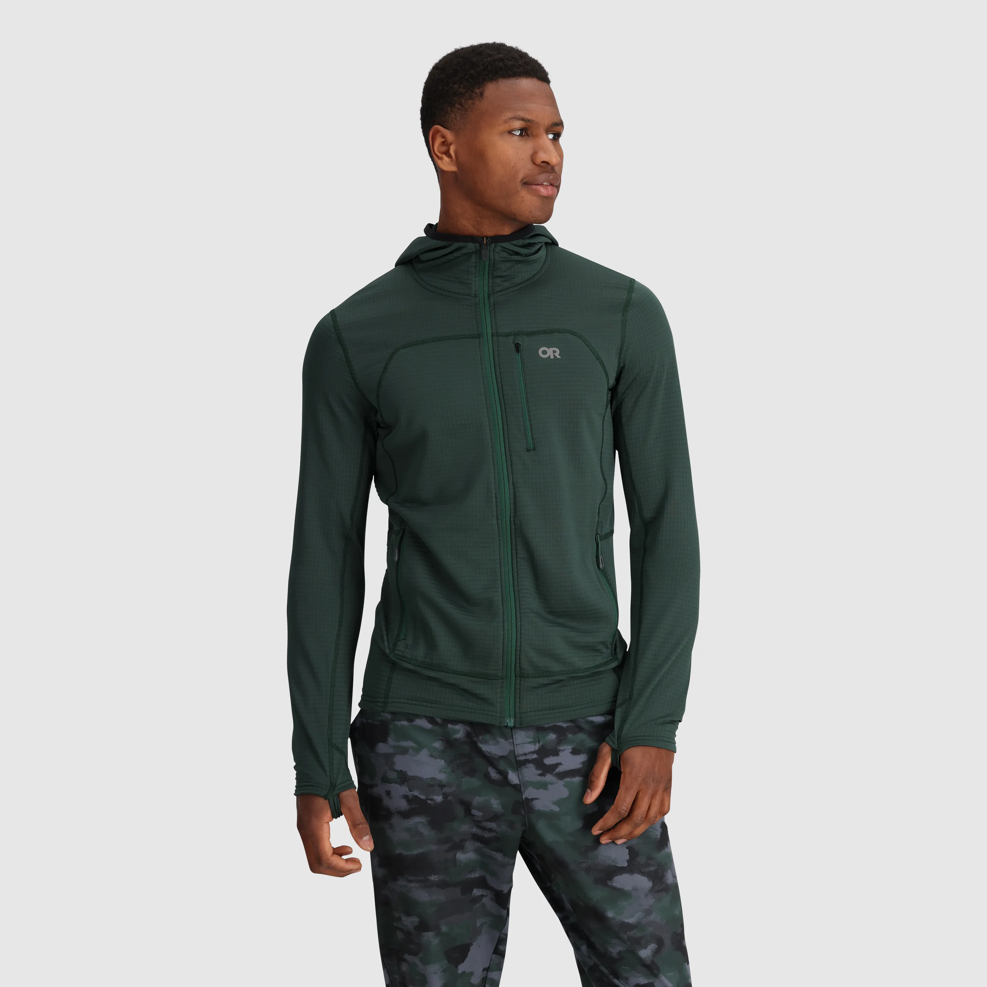 Men's Vigor Grid Fleece Full Zip Hoodie Outdoor Research