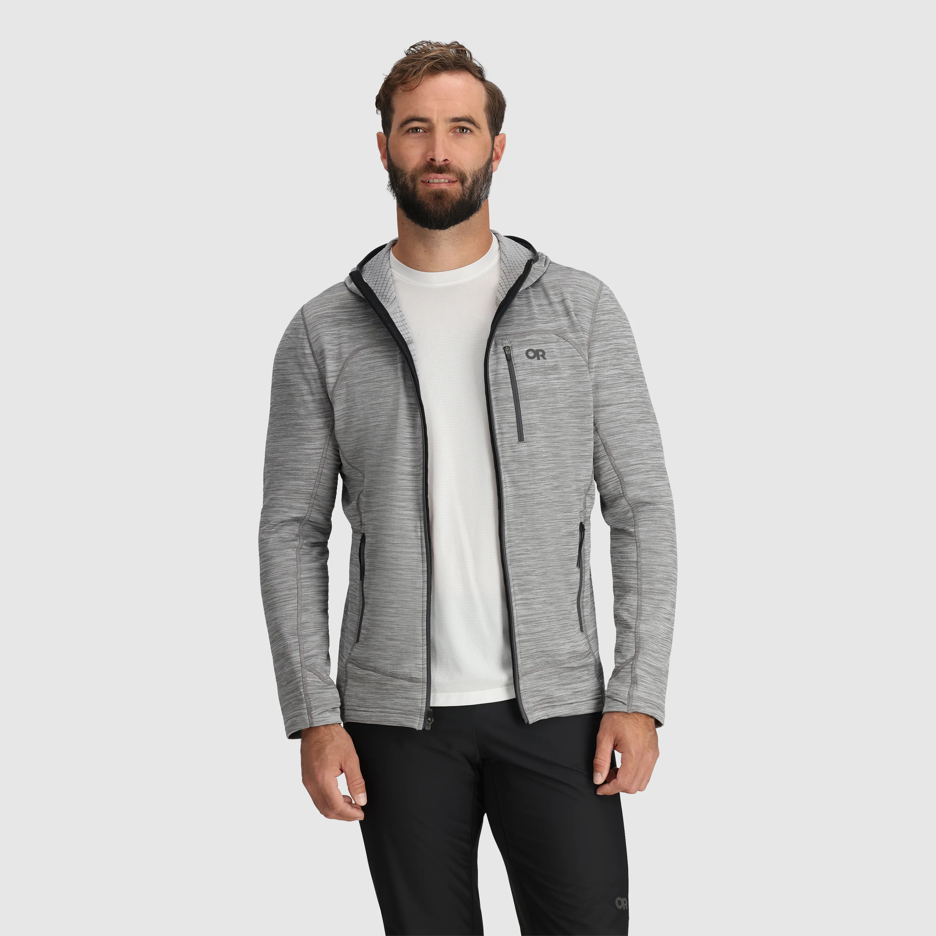 Men's Vigor Grid Fleece Full Zip Hoodie Outdoor Research