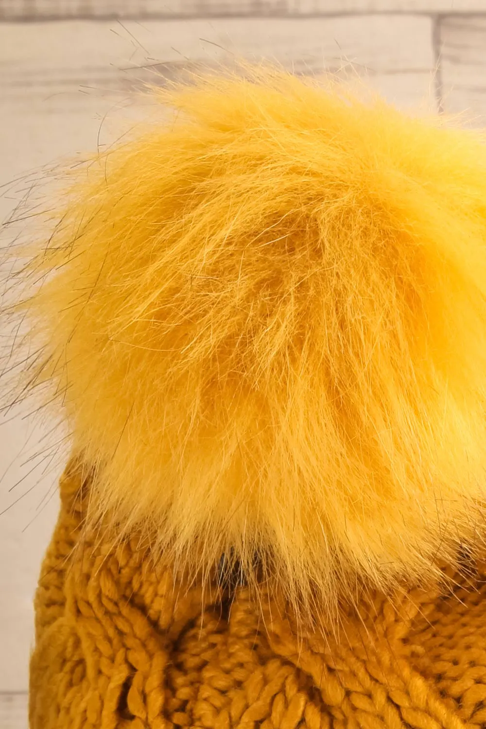 Muscaa Mustard | Knit Tuque w/ Pompom